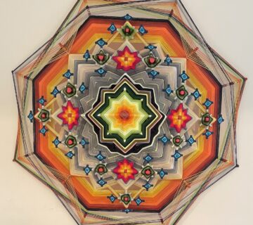 Mandala universo fractal 120cm diametro 360x320