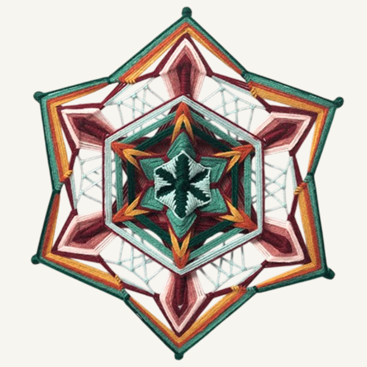 Mandala unidad de 6 puntas unidad 3